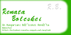 renata bolcskei business card